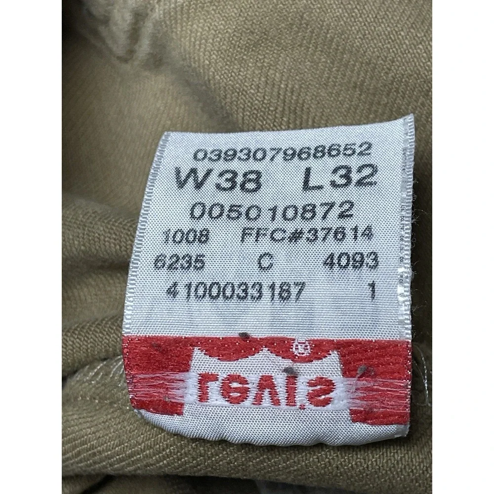 Levis 501 XX Jeans‎ Y2K 38x32 Tan Denim 100% Cotton Button Fly Straight Leg